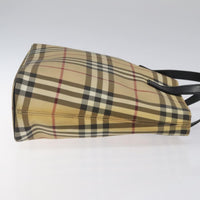 Burberry Nova Check Tote Canvas Check Pattern Beige Canvas Tote Bag Bag (Authentic Pre-Loved)
