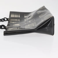 Chanel Coco Window Tote Printed Vinyl Black Plastic Tote Bag Bag (Authentic Pre-Loved)