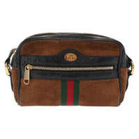 Gucci Ophidia Shoulder Bag Suede Brown Suede Shoulder Bag Bag (Authentic Pre-Loved)