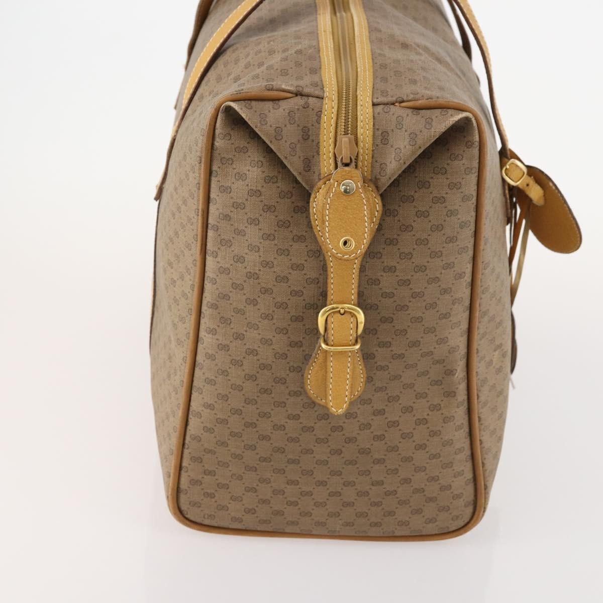 Gucci Vintage Travel Bag Gg Canvas Beige Pvc Travel Bag Bag (Authentic Pre-Loved)