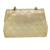 Chanel Vintage Cc Chain Flap Bag Quilted Lambskin Gold Leather Shoulder Bag Bag (Pre-Loved)