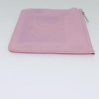 Chanel Cc Zip Clutch Leather Pink Leather Clutche & Pouche Bag (Authentic Pre-Loved)