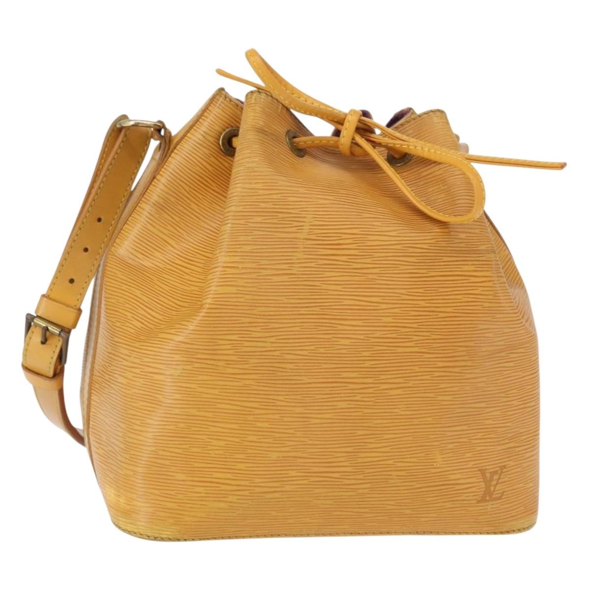 Louis Vuitton Petit Noe Handbag Epi Leather Yellow Leather Shoulder Bag Bag (Authentic Pre-Loved)