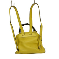 Gucci Bamboo Tassel Backpack Leather Yellow Leather Backpack Bag (Authentic Pre-Loved)