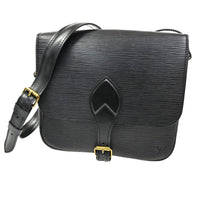 Louis Vuitton Cartouchiere Handbag Epi Leather Black Leather Shoulder Bag Bag (Authentic Pre-Loved)