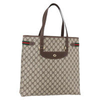 Gucci Vintage Tote Gg Canvas Beige Pvc Tote Bag Bag (Authentic Pre-Loved)