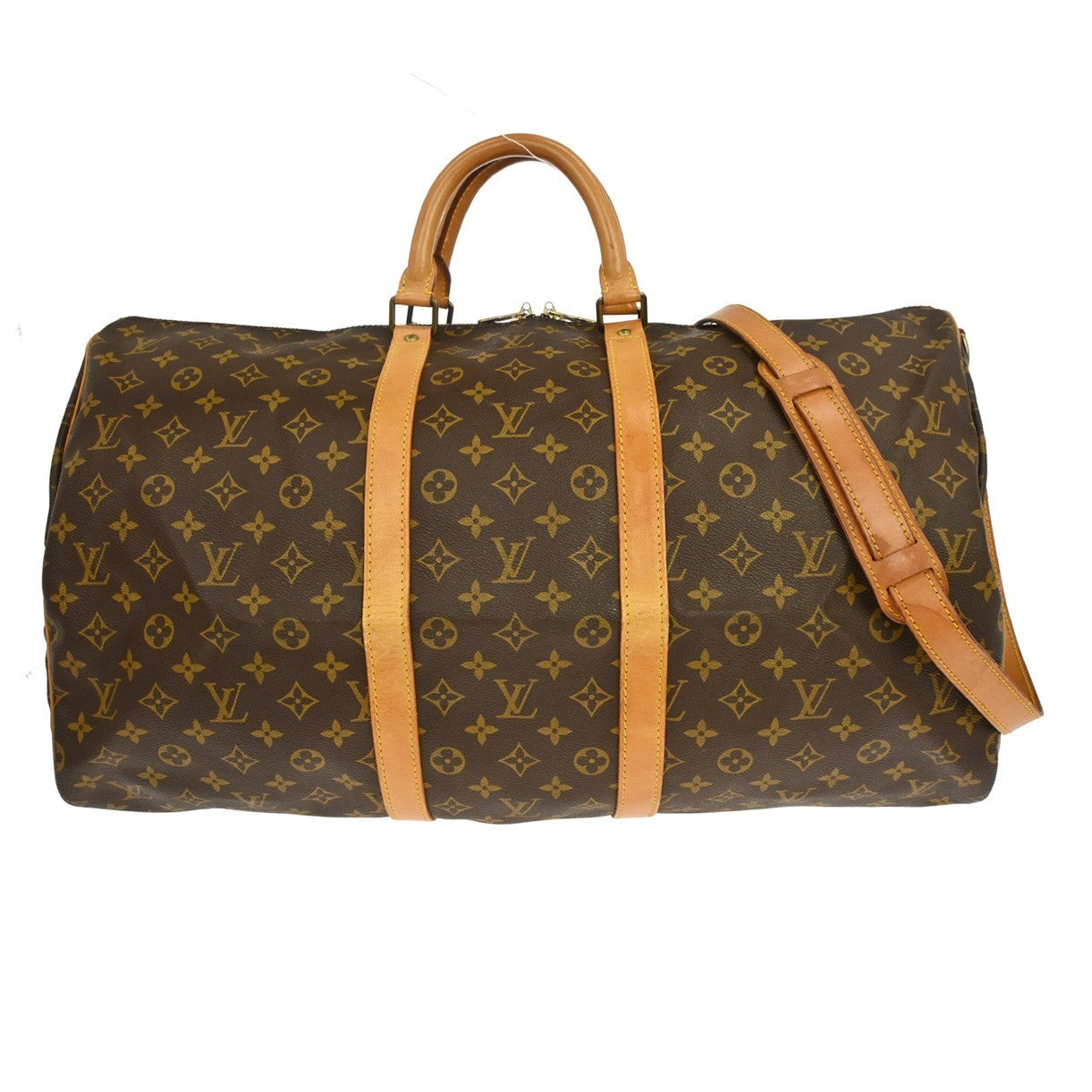 Louis Vuitton Louis Vuitton Keepall Bag Monogram Canvas Brown Canvas Travel Bag Bag (Pre-Loved)