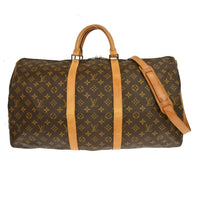 Louis Vuitton Louis Vuitton Keepall Bag Monogram Canvas Brown Canvas Travel Bag Bag (Pre-Loved)