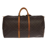 Louis Vuitton Keepall Bag Monogram Canvas Brown Canvas Travel Bag Bag (Authentic Pre-Loved)