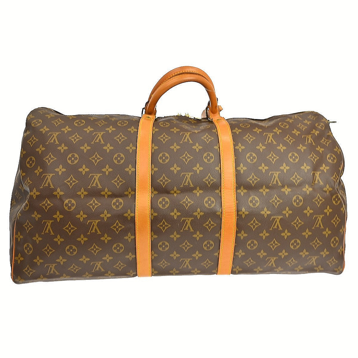 Louis Vuitton Keepall Bandouliere Bag Monogram Canvas Brown Canvas Travel Bag Bag (Authentic Pre-Loved)