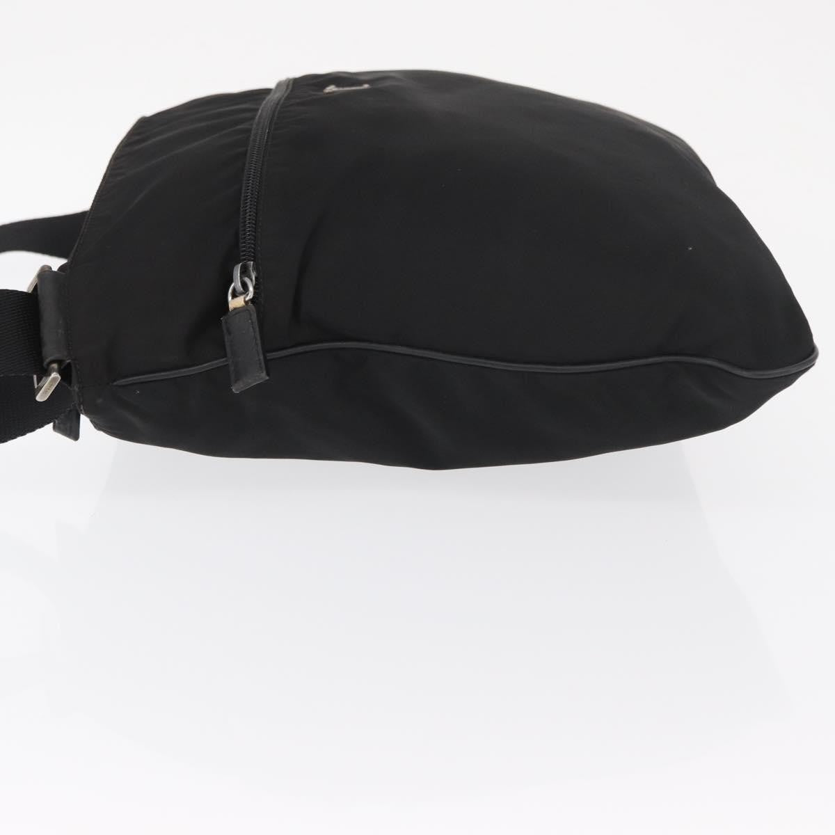 Prada Prada Front Pocket Messenger Bag Tessuto Black Nylon Shoulder Bag Bag (Pre-Loved)