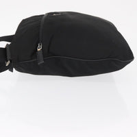 Prada Prada Front Pocket Messenger Bag Tessuto Black Nylon Shoulder Bag Bag (Pre-Loved)