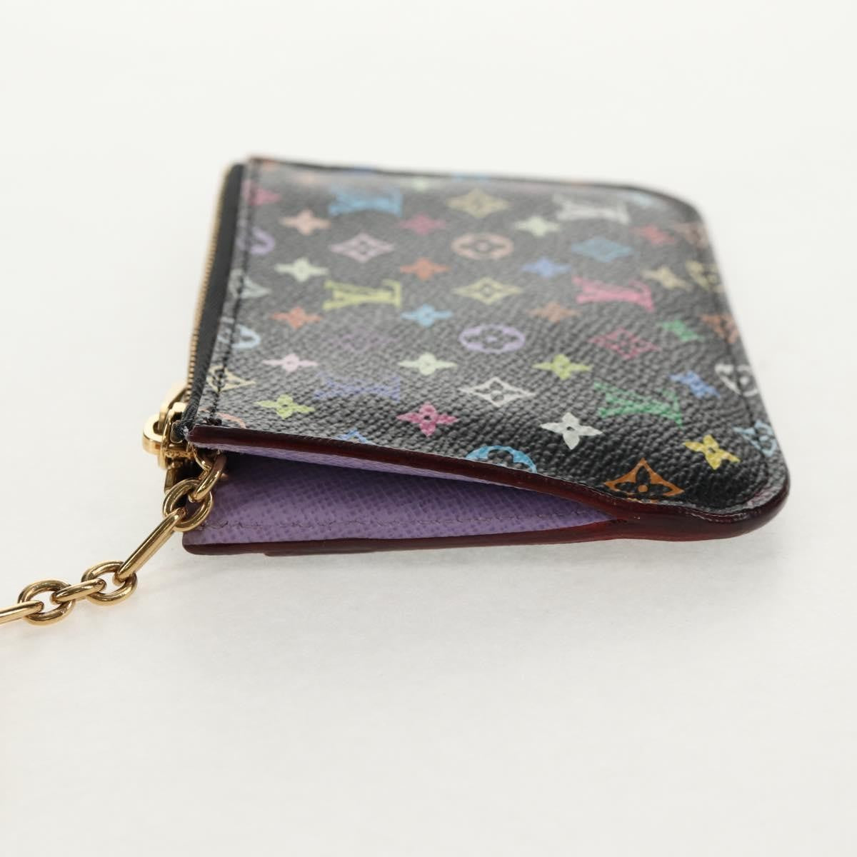 Louis Vuitton Pochette Clés Nm Monogram Multicolor Canvas Black Canvas Wallets Accessory (Pre-Loved)