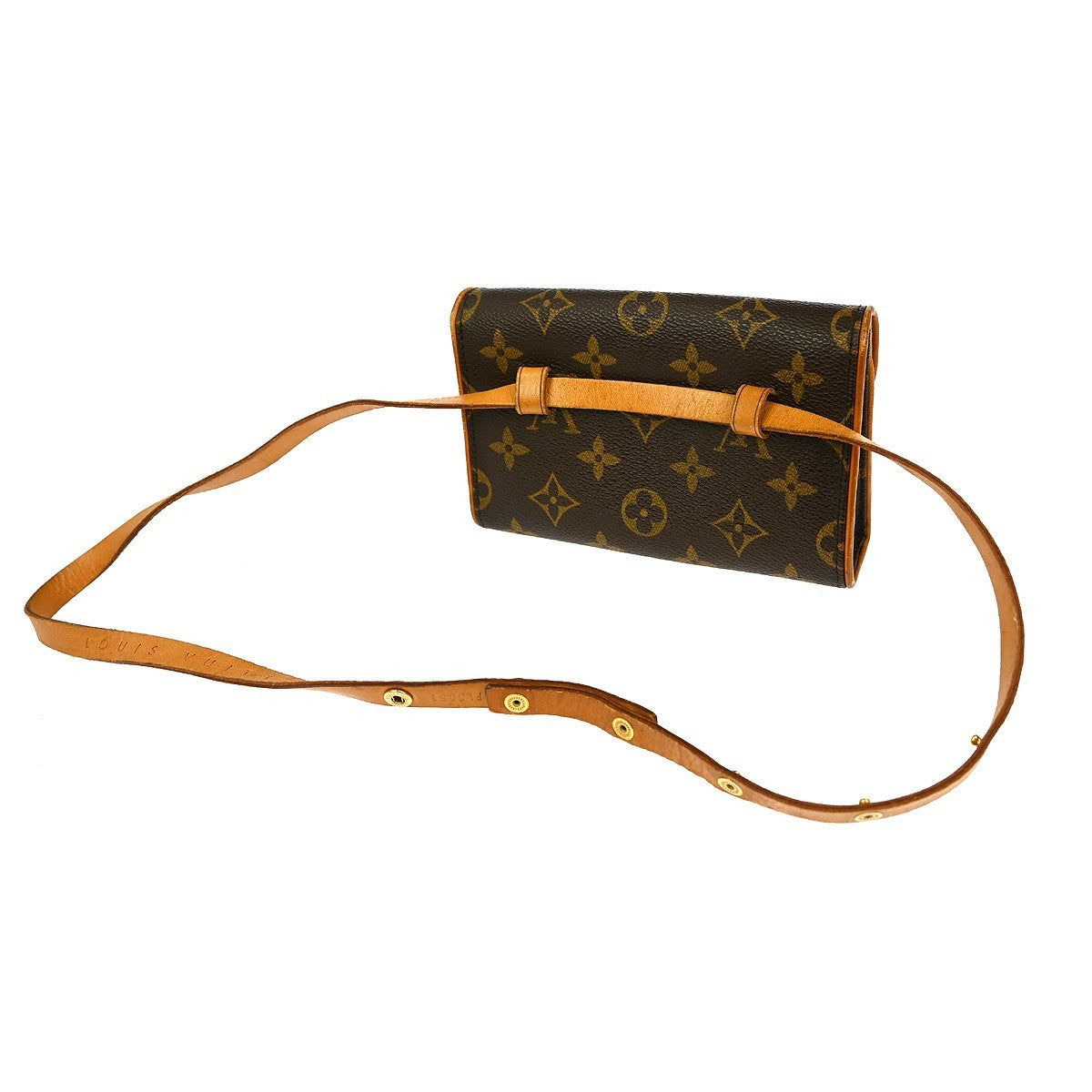 Louis Vuitton Louis Vuitton Florentine Waist Bag Monogram Canvas Brown Canvas Shoulder Bag Bag (Pre-Loved)