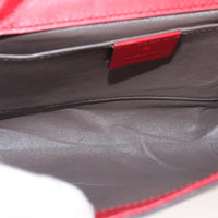 Gucci Zumi Shoulder Bag Leather Red Leather Bag (Authentic Pre-Loved)