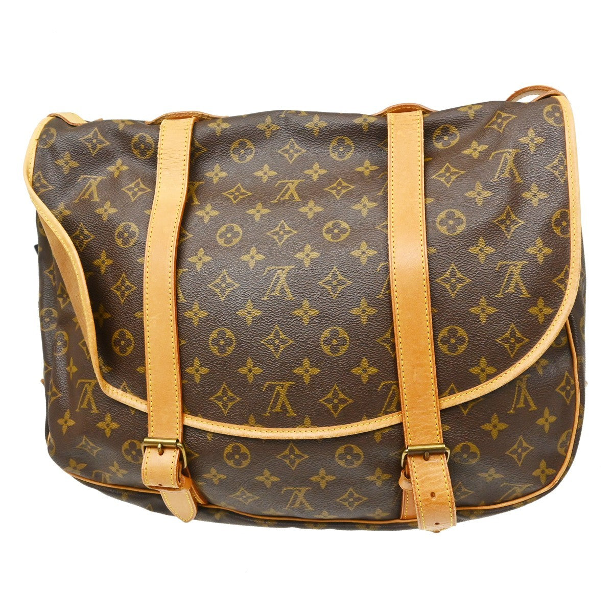 Louis Vuitton Louis Vuitton Saumur Handbag Monogram Canvas Brown Canvas Shoulder Bag Bag (Pre-Loved)