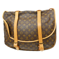 Louis Vuitton Louis Vuitton Saumur Handbag Monogram Canvas Brown Canvas Shoulder Bag Bag (Pre-Loved)