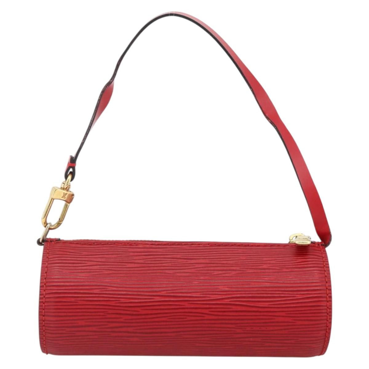 Louis Vuitton Soufflot Pochette Epi Leather Red Leather Clutche & Pouche Bag (Authentic Pre-Loved)