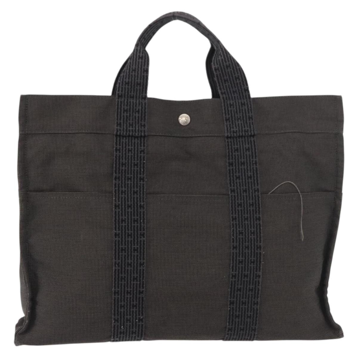 Hermes Fourre-Tout Herline Canvas Gray Canvas Tote Bag Bag (Authentic Pre-Loved)