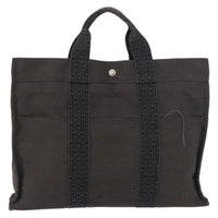 Hermes Fourre-Tout Herline Canvas Gray Canvas Tote Bag Bag (Authentic Pre-Loved)