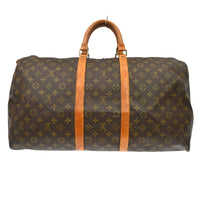 Louis Vuitton Keepall Bag Monogram Canvas Brown Canvas Travel Bag Bag (Authentic Pre-Loved)