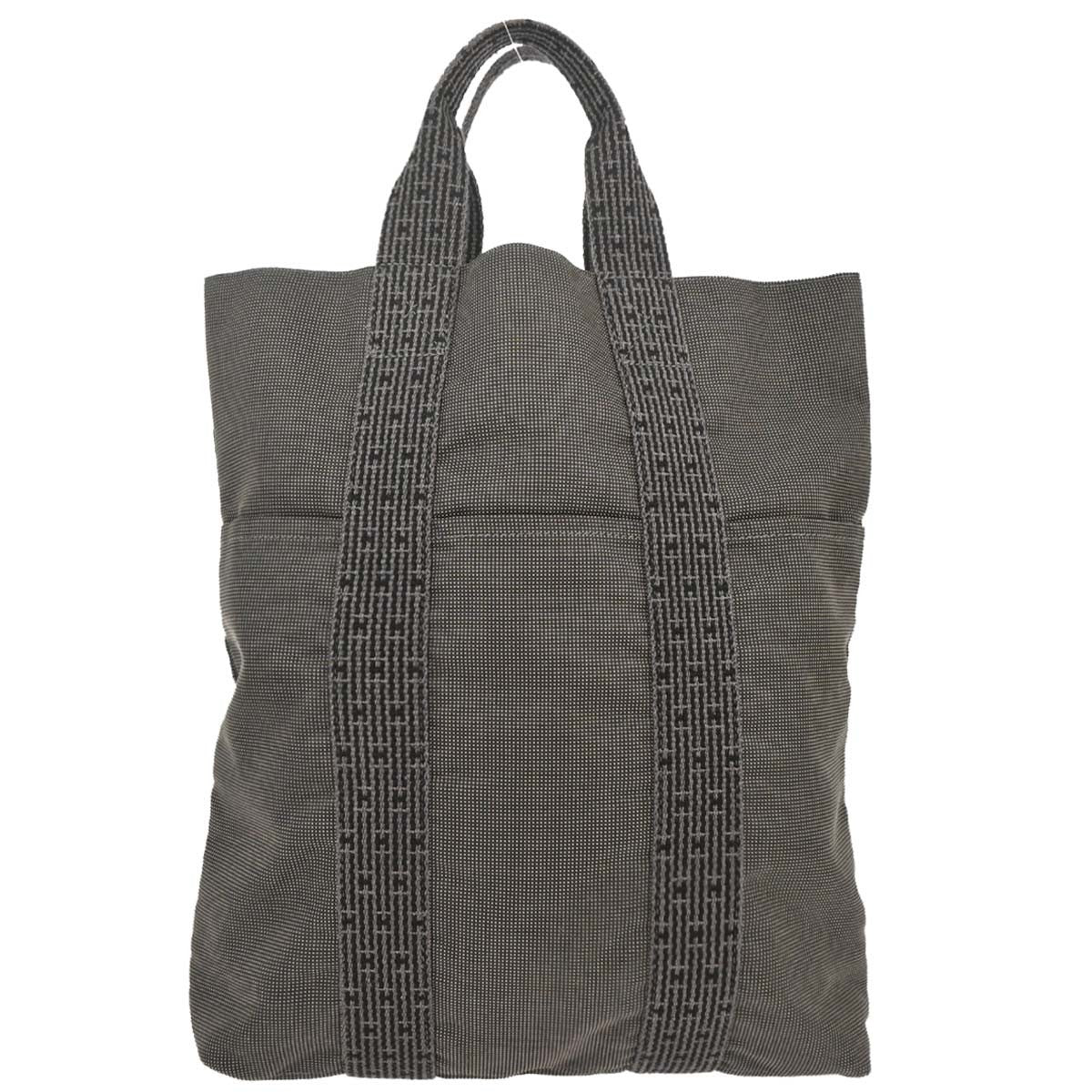 Hermes Fourre-Tout Herline Fourre-Tout Herline Gray Canvas Tote Bag Bag (Pre-Loved)