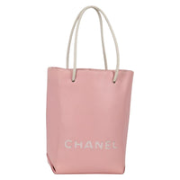 Chanel Essential Shopping Tote Leather Pink Leather Bag (Authentic Pre-Loved)