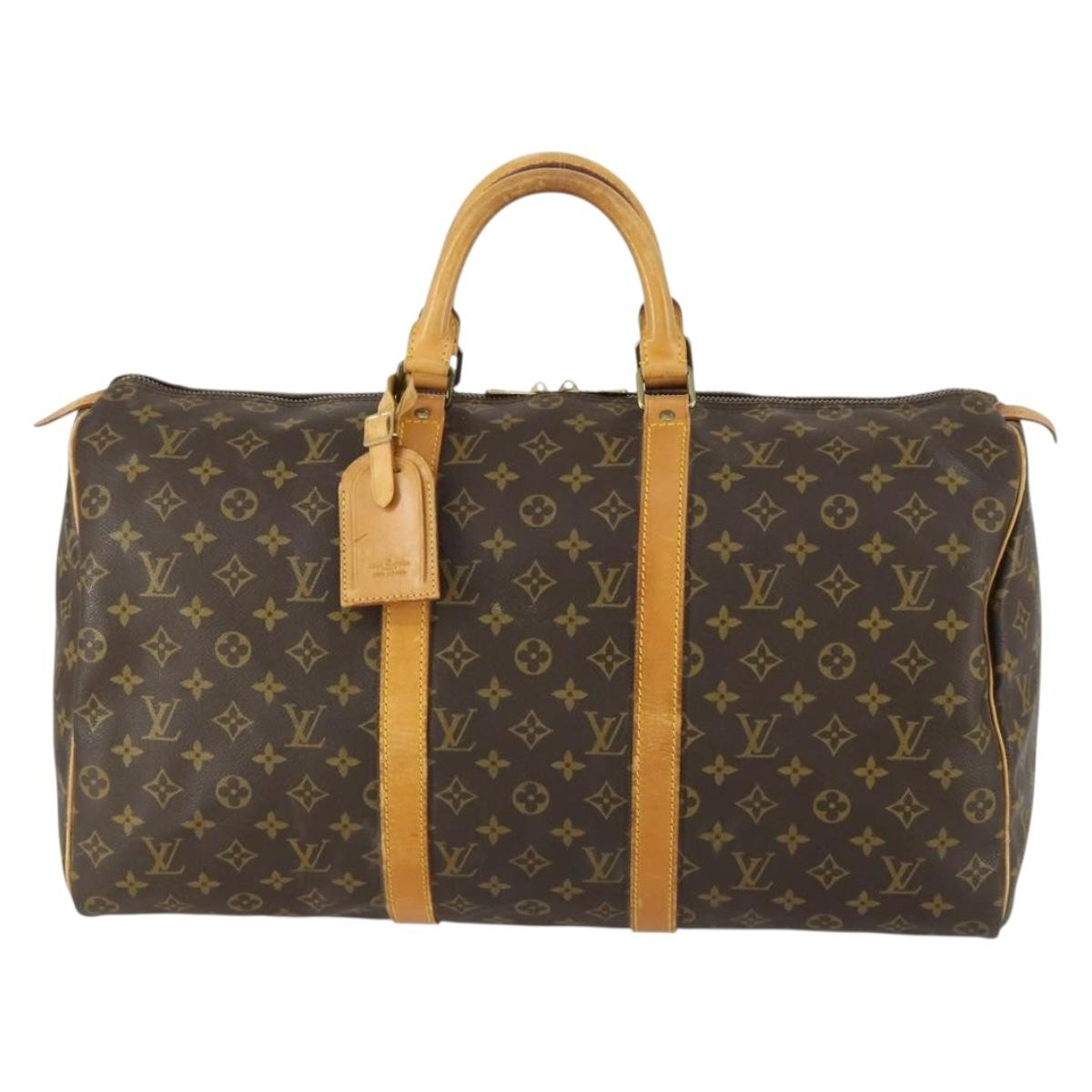 Louis Vuitton Louis Vuitton Keepall Bag Monogram Canvas Brown Canvas Travel Bag Bag (Pre-Loved)