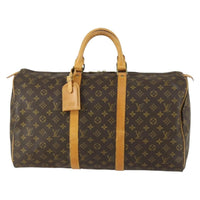 Louis Vuitton Louis Vuitton Keepall Bag Monogram Canvas Brown Canvas Travel Bag Bag (Pre-Loved)