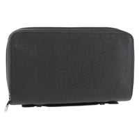 Louis Vuitton Zippy Xl Taiga Leather Black Leather Wallets Accessory (Authentic Pre-Loved)