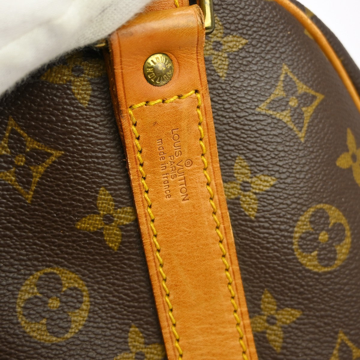 Louis Vuitton Keepall Bandouliere Bag Monogram Canvas Brown Canvas Travel Bag Bag (Pre-Loved)