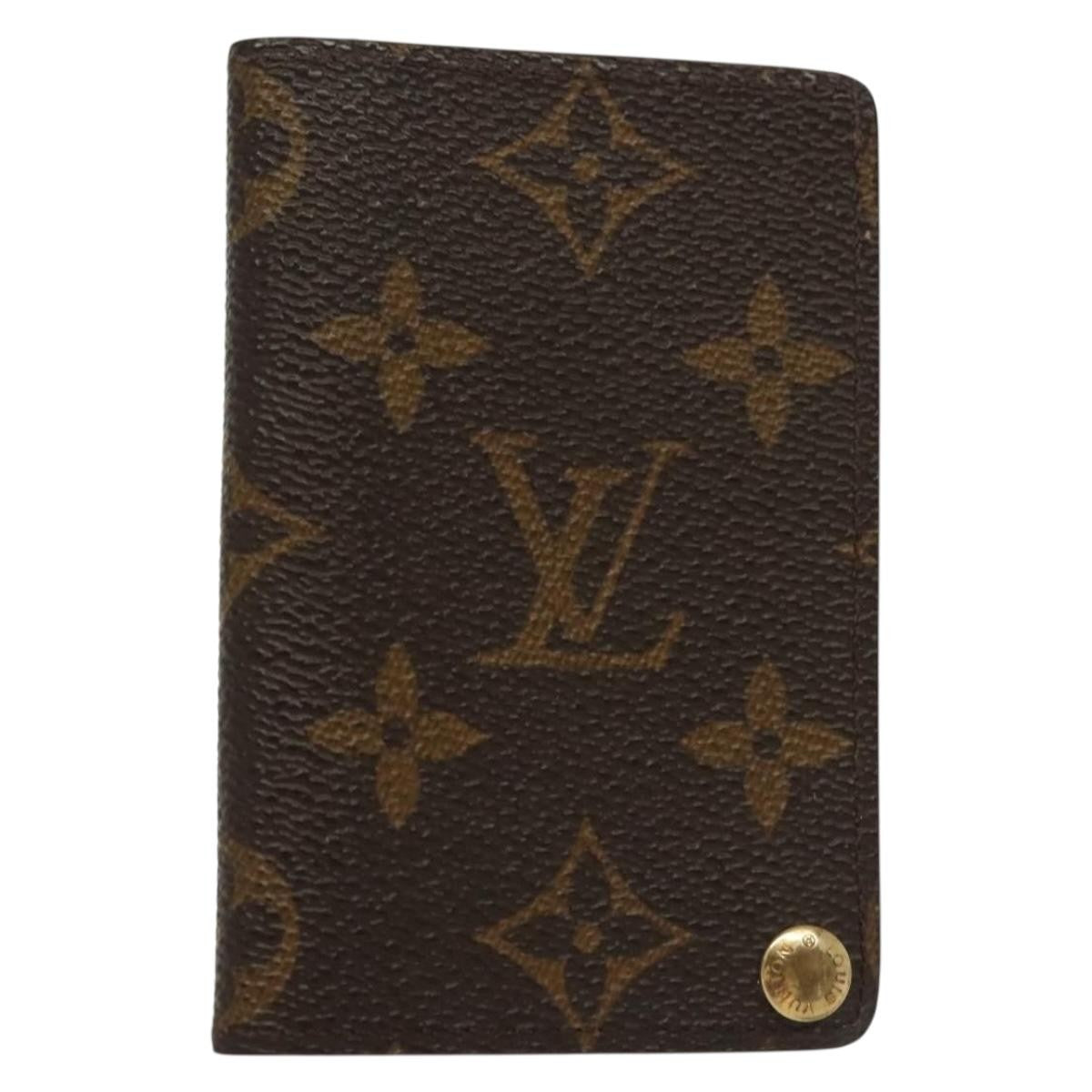 Louis Vuitton Louis Vuitton Porte Cartes Pression Card Case Monogram Canvas Brown Canvas Card Holders Accessory (Pre-Loved)