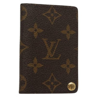 Louis Vuitton Louis Vuitton Porte Cartes Pression Card Case Monogram Canvas Brown Canvas Card Holders Accessory (Pre-Loved)