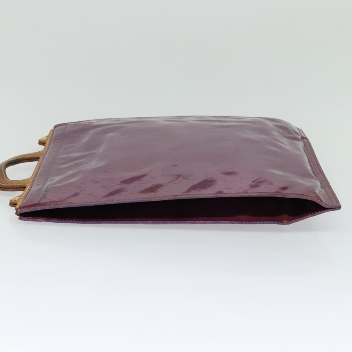 Louis Vuitton Stanton Handbag Monogram Vernis Purple Patent_Leather Tote Bag Bag (Authentic Pre-Loved)