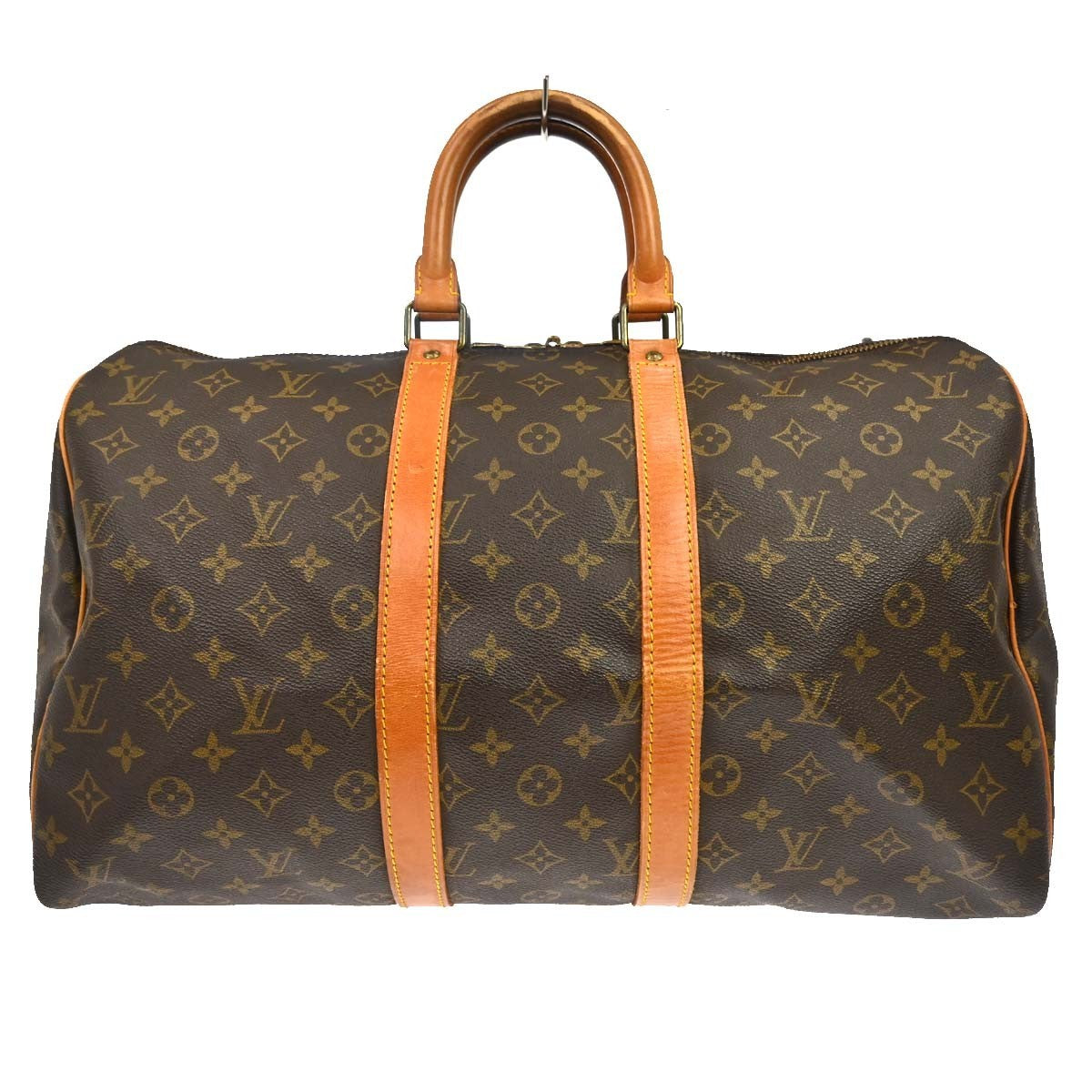 Louis Vuitton Keepall Bag Monogram Canvas Brown Canvas Travel Bag Bag (Authentic Pre-Loved)