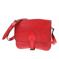 Louis Vuitton Louis Vuitton Cartouchiere Handbag Epi Leather Red Leather Shoulder Bag Bag (Pre-Loved)