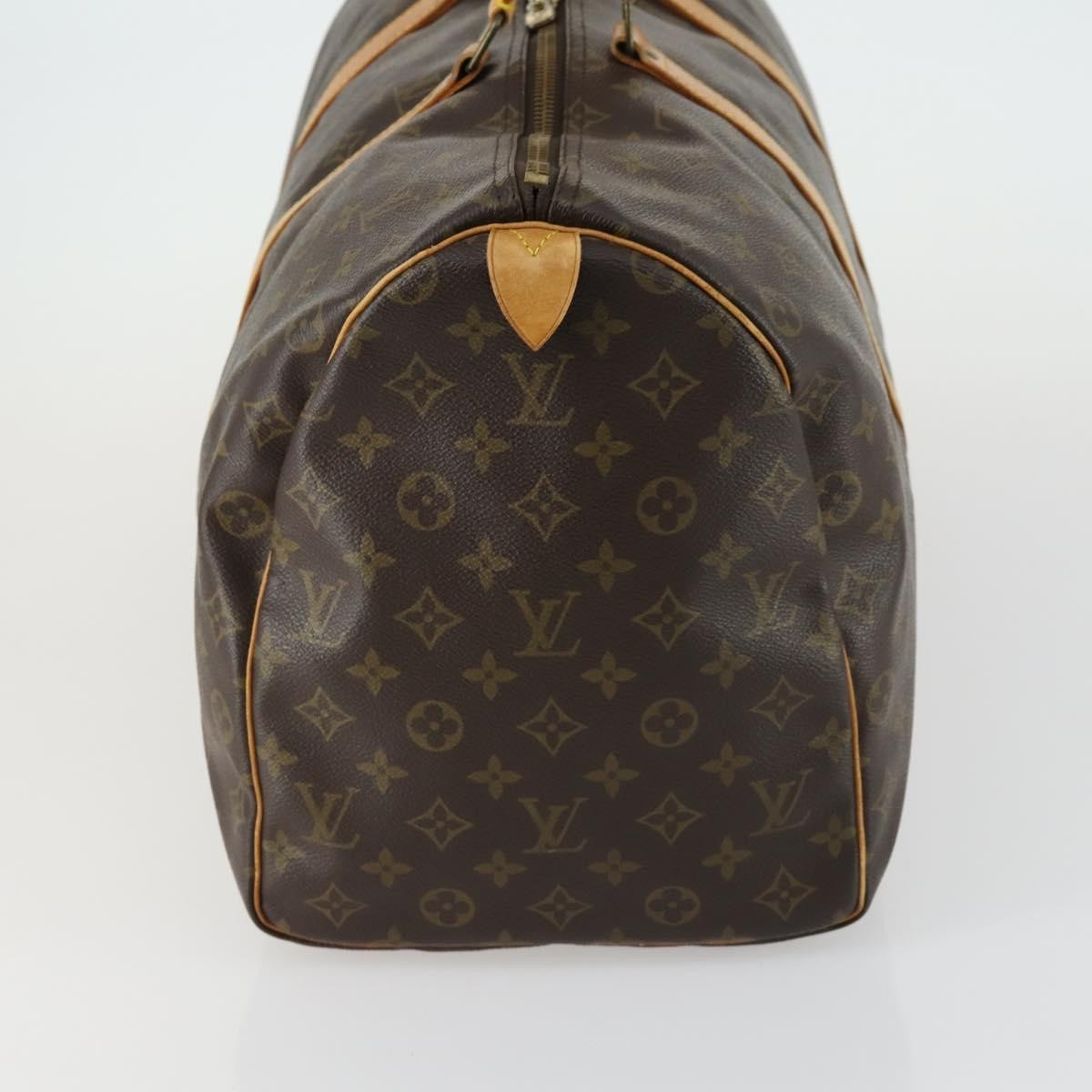 Louis Vuitton Keepall Bag Monogram Canvas Brown Canvas Travel Bag Bag (Pre-Loved)