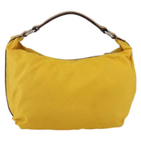 Prada Vintage Shoulder Bag Tessuto Yellow Nylon Shoulder Bag Bag (Authentic Pre-Loved)