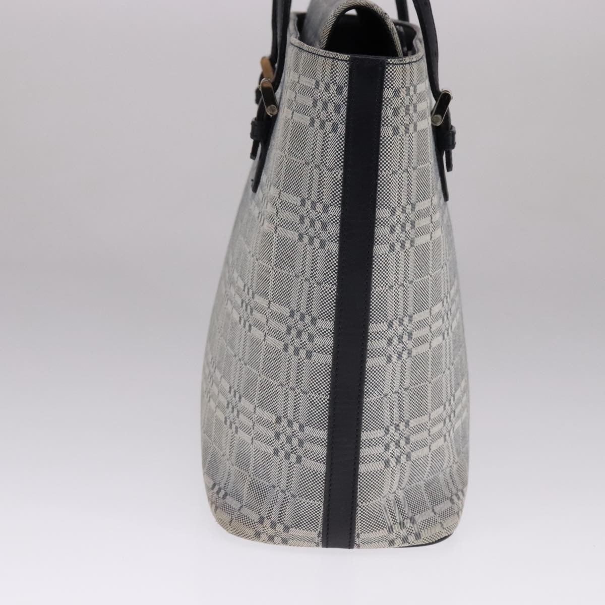 Burberry Vintage Tote Bag Canvas Gray Canvas Tote Bag Bag (Pre-Loved)