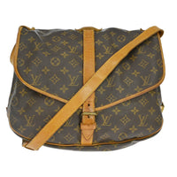 Louis Vuitton Louis Vuitton Saumur Handbag Monogram Canvas Brown Canvas Shoulder Bag Bag (Pre-Loved)