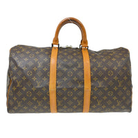 Louis Vuitton Louis Vuitton Keepall Bag Monogram Canvas Brown Canvas Travel Bag Bag (Authentic Pre-Loved)