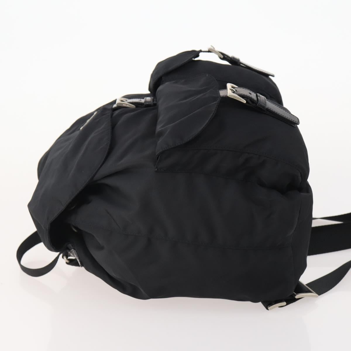 Prada Double Front Pocket Backpack Tessuto Black Nylon Backpack Bag (Authentic Pre-Loved)