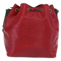 Louis Vuitton Bicolor Petit Noe Handbag Epi Leather Green Leather Shoulder Bag Bag (Authentic Pre-Loved)
