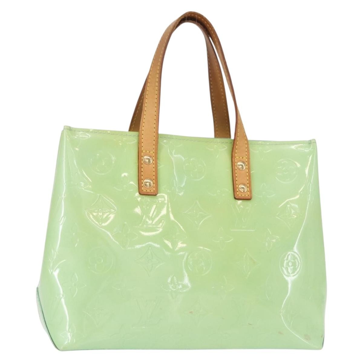 Louis Vuitton Reade Handbag Monogram Vernis Green Patent_Leather Tote Bag Bag (Pre-Loved)