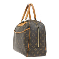 Louis Vuitton Louis Vuitton Deauville Handbag Monogram Canvas Brown Leather Handbag (Authentic Pre-Loved)