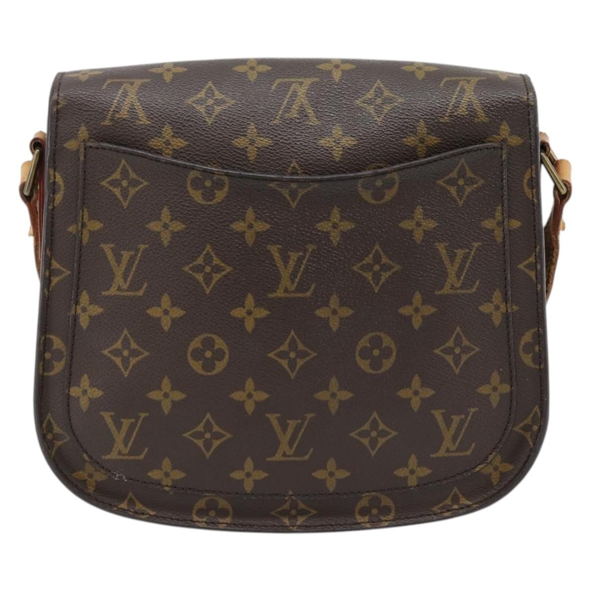 Louis Vuitton Saint Cloud Handbag Monogram Canvas Brown Canvas Shoulder Bag Bag (Authentic Pre-Loved)