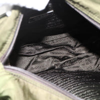 Prada Buckle Messenger Bag Tessuto Green Nylon Shoulder Bag Bag (Pre-Loved)