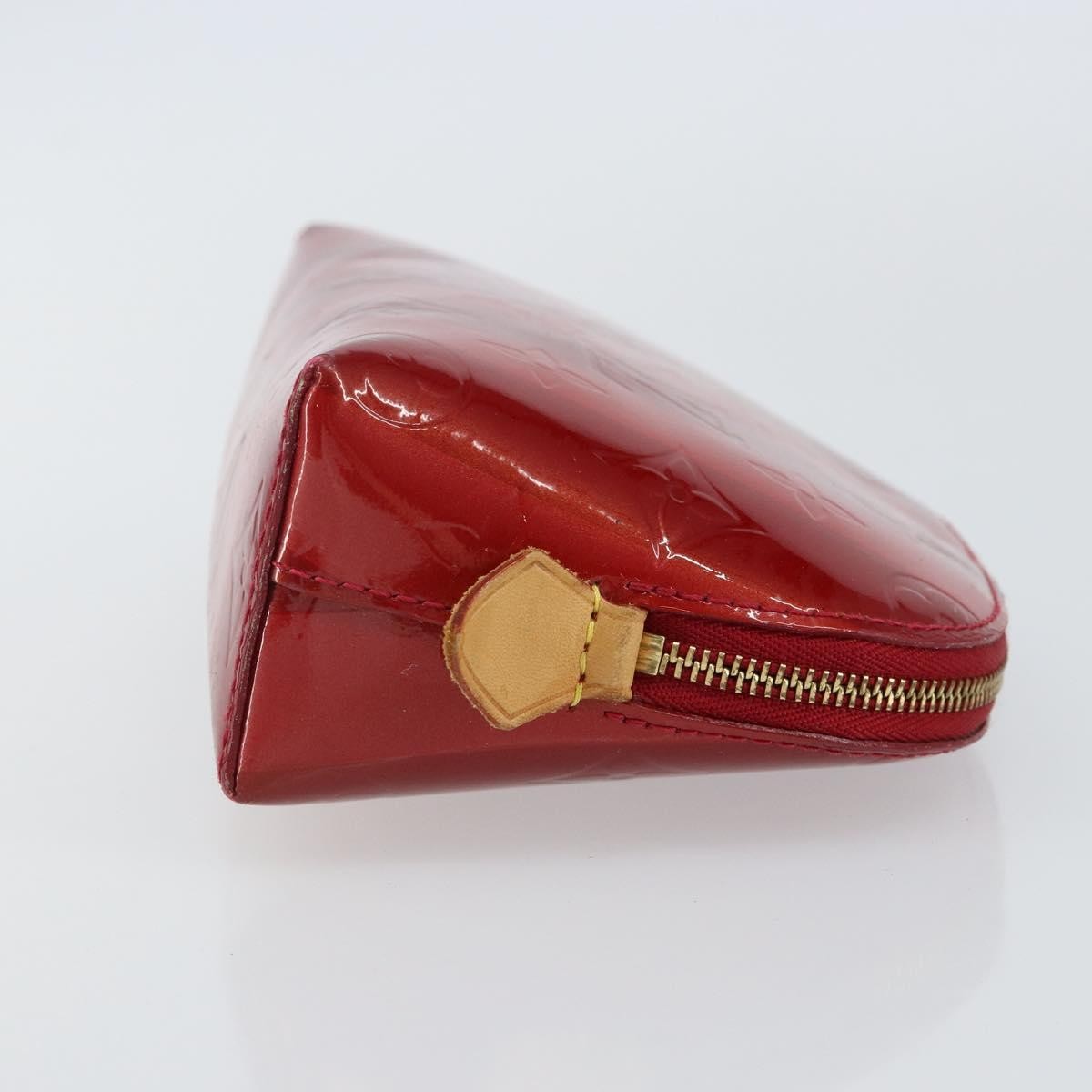 Louis Vuitton Cosmetic Pouch Electric Epi Leather Red Patent_Leather Bag (Pre-Loved)