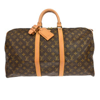 Louis Vuitton Louis Vuitton Keepall Bag Monogram Canvas Brown Canvas Travel Bag Bag (Pre-Loved)