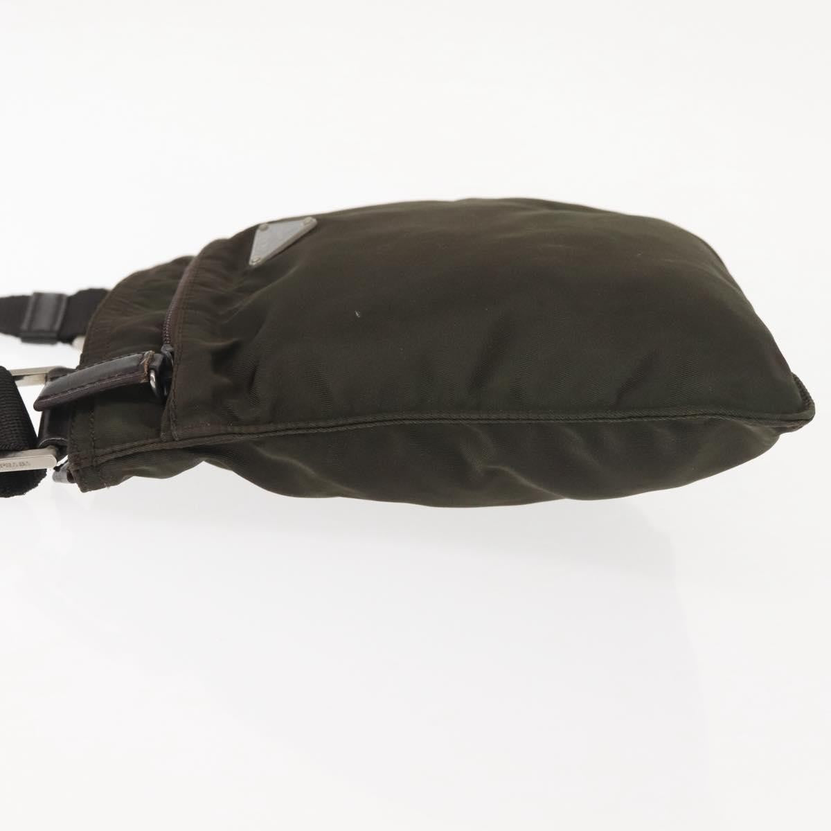 Prada Front Pocket Messenger Bag Tessuto Khaki Nylon Shoulder Bag Bag (Authentic Pre-Loved)